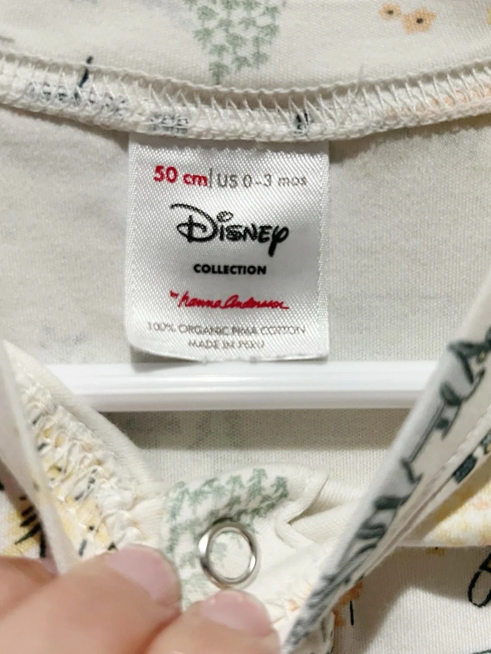 Hanna Andersson Disney Winnie The Pooh zip up footie